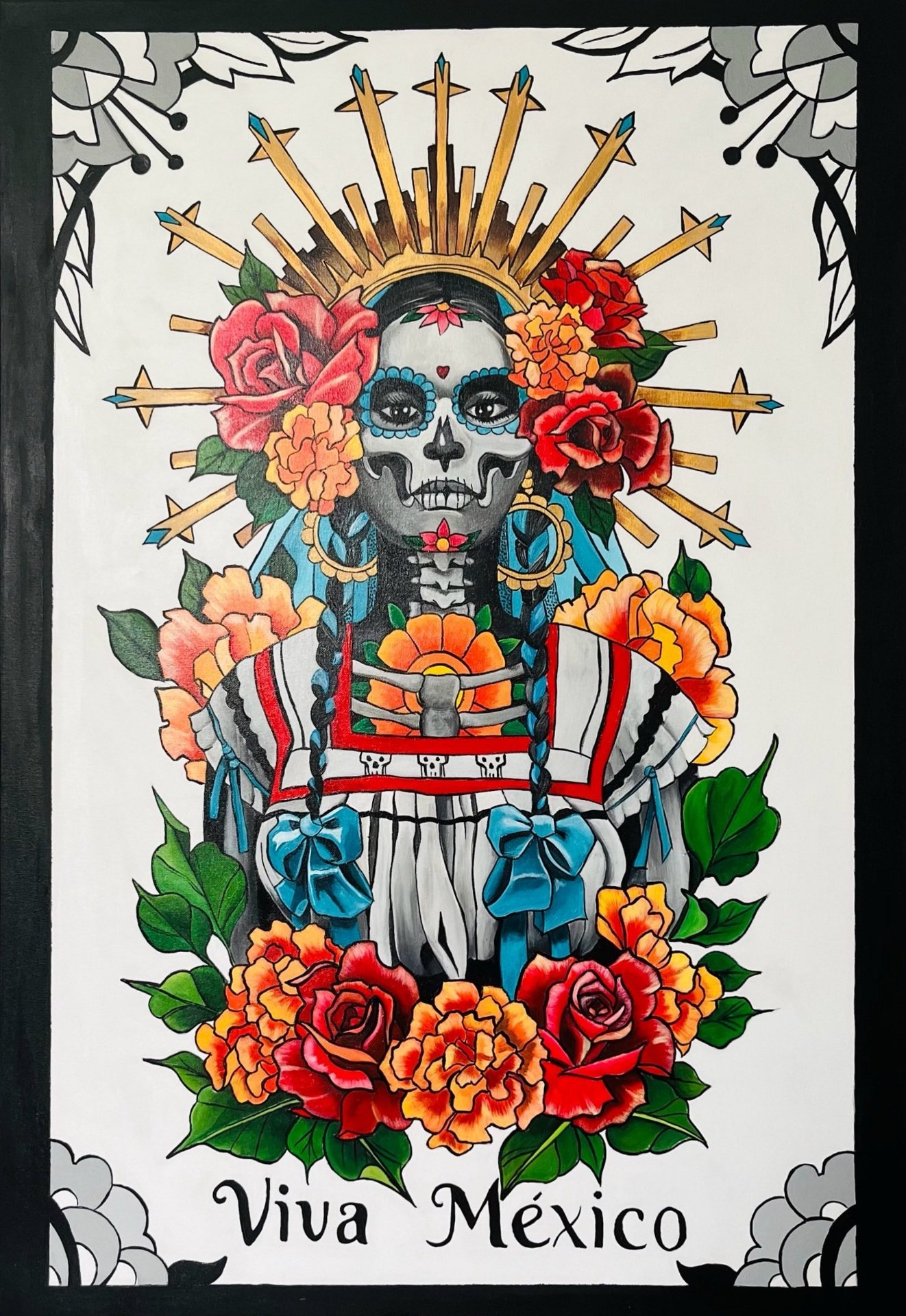 Atardecer Liberiano acrílico